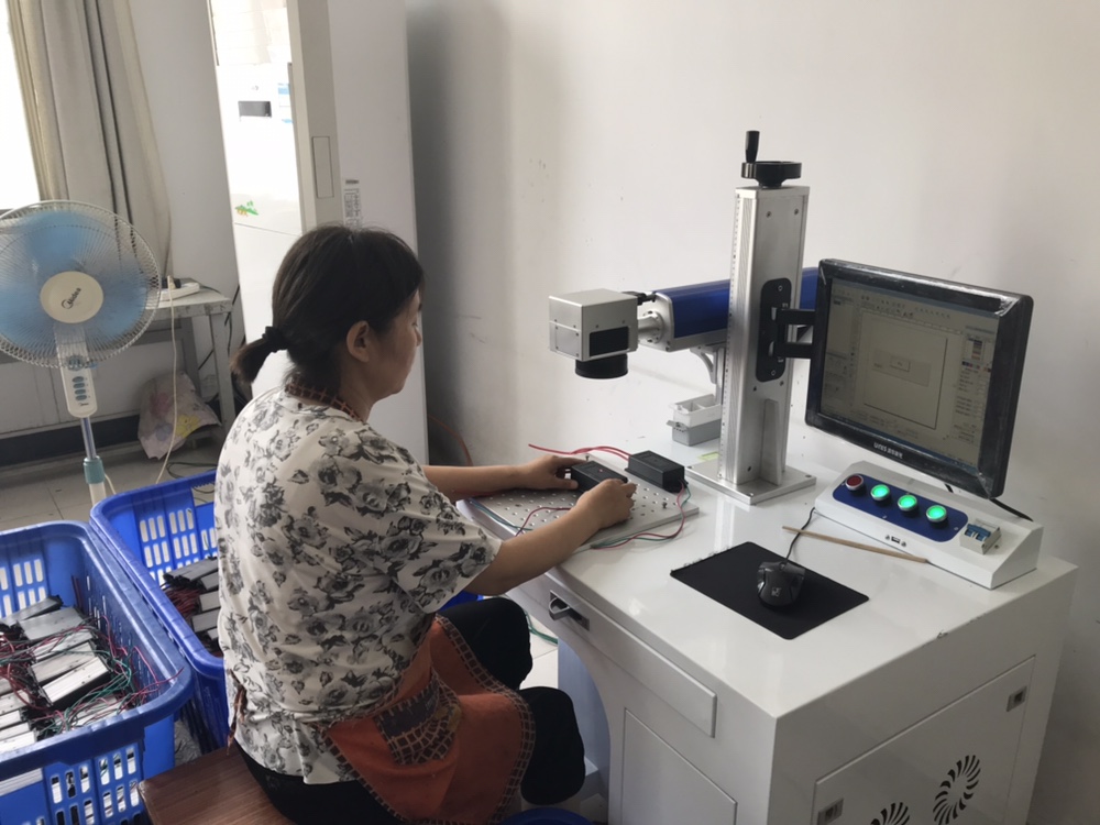 Product marking and inspection equipment in a Tianchang factory